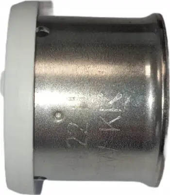 Manikë shtypëse Herz DWZ, çelik inox, 20mm, argjend