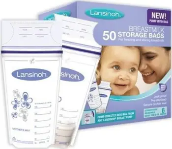 Qese Lansinoh për qumësht, 50 copë, 180ml