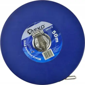 Metër matës GEKO PROFI, 50m, gjerësi shirit 13mm, PVC