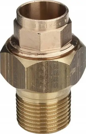 Koplë kaluese Viega 94343G, 28mm, filetë mashkullore 1", bronz