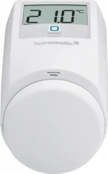 Termostat radiatori Homematic IP HmIP-eTRV-2, programim javor, kontroll në distancë, i bardhë