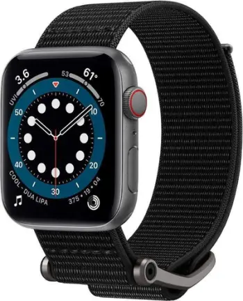 Rrip ore Spigen DuraPro Flex për Apple Watch 4 5 6 7 SE 44 45mm, i zi