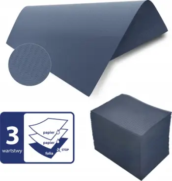 Peceta dentare profesionale, 50 copë, 33x45 cm, blu navy