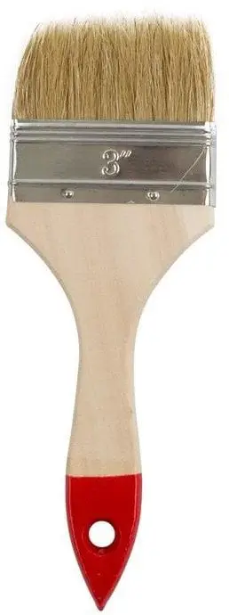 Furçë e sheshtë Okko, 3" 76 mm, dorezë e kuqe