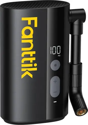 Pompë elektrike biçiklete, Fanttik X9 Ace, 150 PSI, bateri 5000 mAh, valvola Schrader/Presta, e zezë