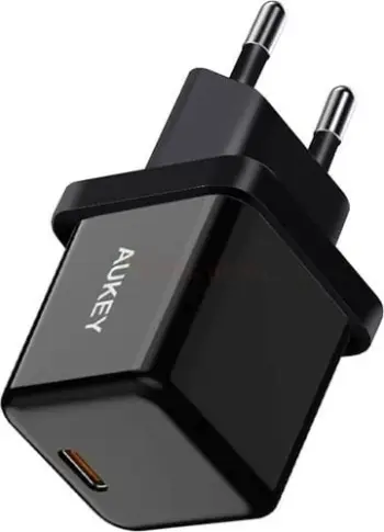 Karikues muri Aukey PA-F5, USB-C PD 20W, karikim i shpejtë, i zi
