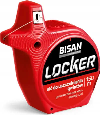 Kordelë mbyllëse Bisan Locker, 150m, për ujë gaz dhe ajër, e bardhë - 3