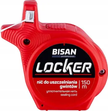 Kordelë mbyllëse Bisan Locker, 150m, për ujë gaz dhe ajër, e bardhë