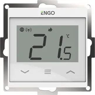 Termostat Wi-Fi Engo E55-W, montim i fshehtë, 230V, i bardhë