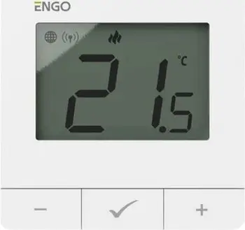 Termostat wireless Engo E25-BATW, ZigBee, me bateri, i bardhë