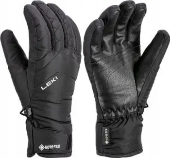 Doreza skijimi LEKI Sveia GTX Women, GORE TEX, madhësia 8, të zeza