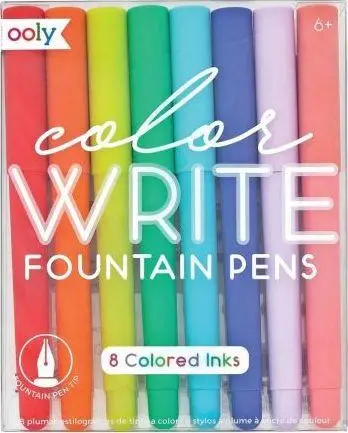 Set stilolapsash me bojë Ooly Color Write, 8 copa, shumëngjyrësh