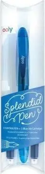 Set stilolapsash me bojë Ooly Splendid Fountain Pen, 4 copë, blu