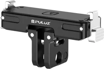 Mbajtës magnetik kamera sportive, Puluz PU787B, për Insta360 GO Ultra, alumini CNC, Quick Release, fije 1/4", i zi