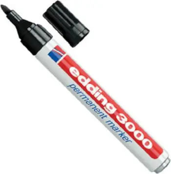 marker i përhershëm, Edding, 3000, i zi