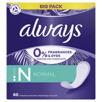 Peceta higjienike Always Normal Fresh&Protect, 60 copë