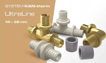 Lidhës gjysmë bashkimi Kan Therm UltraLine 20, me vulë të sheshtë, G1/2", metalik