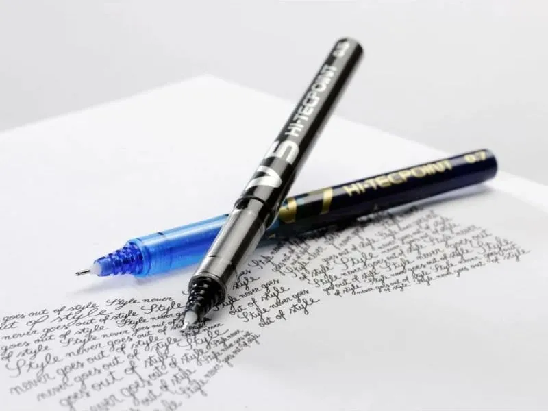 Stilolaps roller, Pilot, V7 Hi-Tecpoint BX-V7-B, majë e imët, e zezë - 4