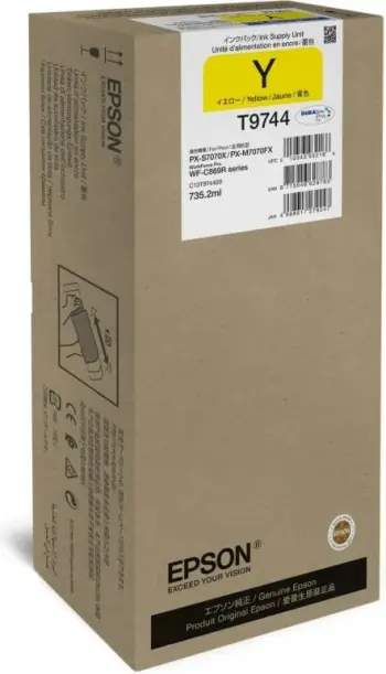Patron boje, Epson, T9744 (C13T974400), 700ml XXL, e verdhë
