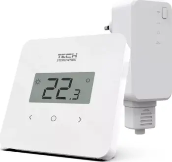 Termostat wireless Tech T 2.2, matje temperature dhe lagështie, i bardhë