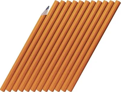 Laps marangozësh Carpenter, 18cm, set 12 copë, vijë e zezë - 2