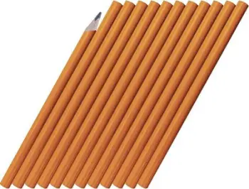 Laps marangozësh Carpenter, 18cm, set 12 copë, vijë e zezë