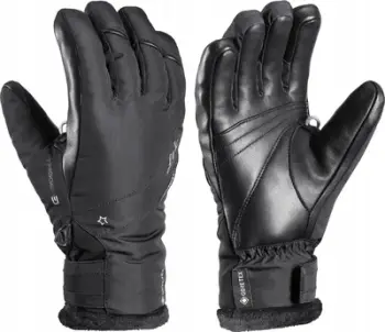 Dorëza skish Leki Alpino Snowbird 3D Goretex, për gra, të zeza