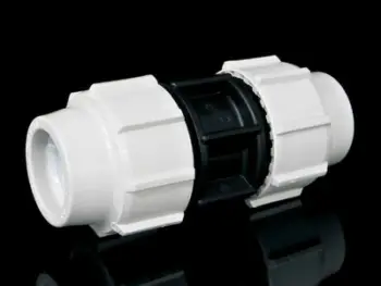 Lidhës i drejtë për tuba HDPE, 40 mm, model HDPEZ 40, i zi