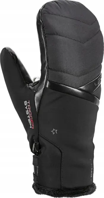 Doreza skish LEKI Snowfox 3D Lady Mitt, për gra, madhësia 6.5, të zeza