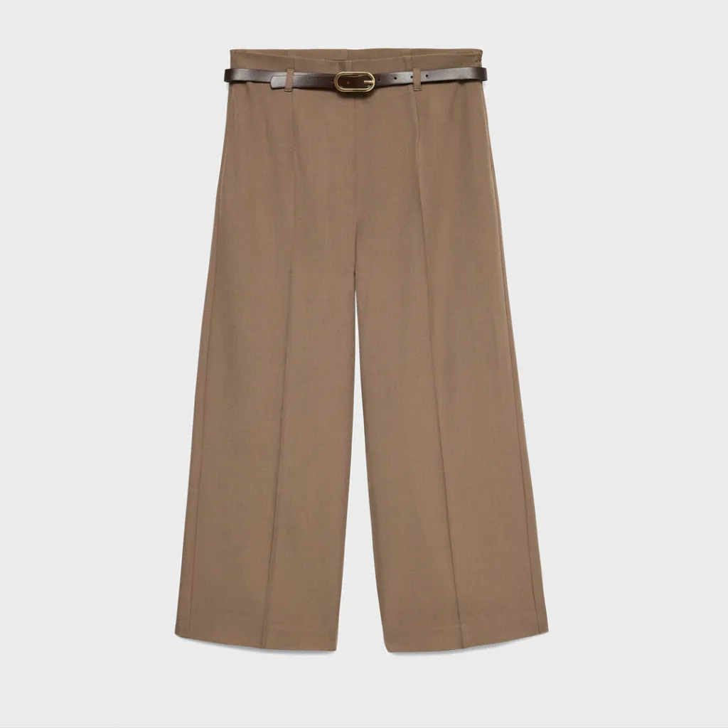 Pantallona VERO MODA VMALESSIA MW 7/8 BELT PANT - 1