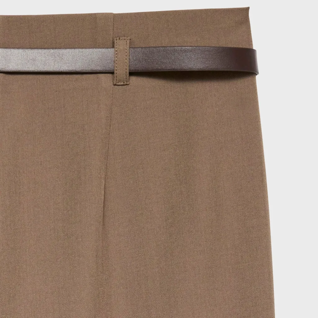 Pantallona VERO MODA VMALESSIA MW 7/8 BELT PANT - 3