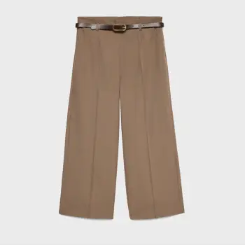 Pantallona VERO MODA VMALESSIA MW 7/8 BELT PANT