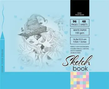Bllok vizatimi TW FRESH, 148x105mm, 96 fletë 100g, i bardhë