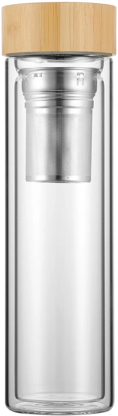 Termus qelqi Kamille KM-9020, 450ml, me filtër çaji, transparent - 3
