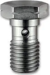 Bullon banjo HEL Single, M10 x 1.25, për frenim, metalik