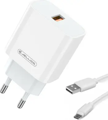 Karikues muri Jellico C7, 22.5W, QC3.0 USB me kabllo USB C, i bardhë