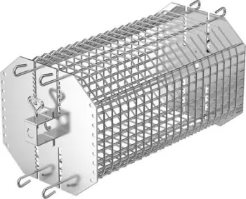 Shportë rotisserie Texas Club Stainless Steel, çelik inox, e rregullueshme, argjendtë