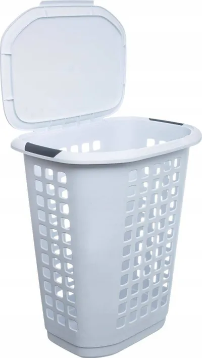 Shportë rrobash 5 Five Simply Smart Hugger, plastike 63L, e bardhë - 2