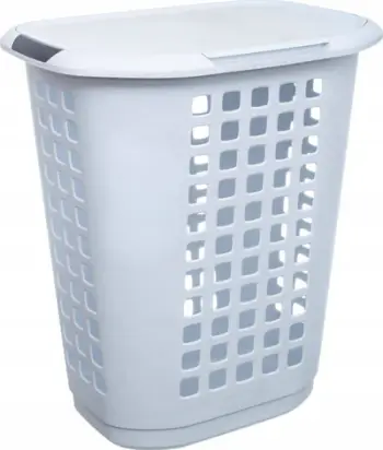 Shportë rrobash 5 Five Simply Smart Hugger, plastike 63L, e bardhë