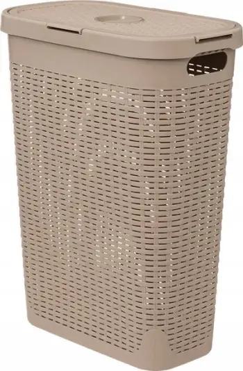 Shportë rrobash 5five Simply Smart, 40L, plastike, bezhë