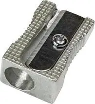 Mprehës lapsash Titanum Metal Single, metal, set 24 copë, argjendtë