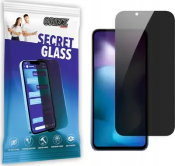 Xham mbrojtës privatësie Grizz SecretGlass për Xiaomi Redmi 9 Activ, 9H, i zi