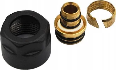 Adapter kompresioni Varioterm FI 3/4" x 16x2, për tuba PEX, i zi - 1