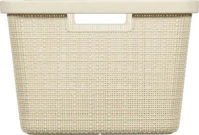 Shportë rrobash Curver Jute, 46L, plastike, bezhë - 2