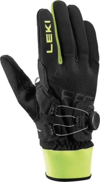 Doreza sportive LEKI PRC BOA Shark 7, Boa Fit, kompatibile me smartphone, të zeza