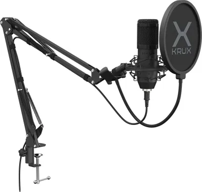 Mikrofon Krux EDIS 1000, kondensator kardioid, USB, i zi - 1