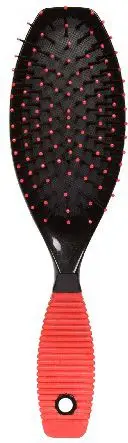 Furçë flokësh Donegal Brush With Cushion 9009, për flokë të gjatë, bazë me jastëk, e zezë