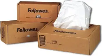 Qese për grirëse letre Fellowes Shredder Bags, 23-28L, set 100 copë, transparente
