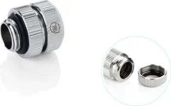 Adapter lidhës për ftohje me ujë Bitspower Touchaqua 16-22mm, G1/4, set 2 copë, argjendtë