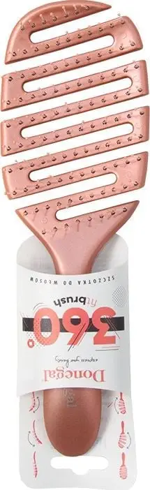 Furçë flokësh Donegal Fit Brush 1262, e ventiluar, 23cm, rozë e hapur